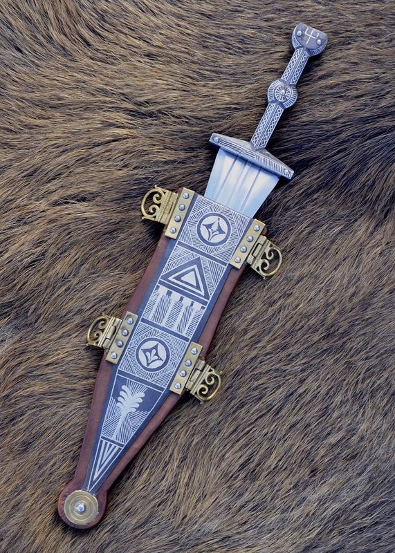 ROMERSK DOLK PUGIO OF VINDONISSA MED SILVER INLÄGG