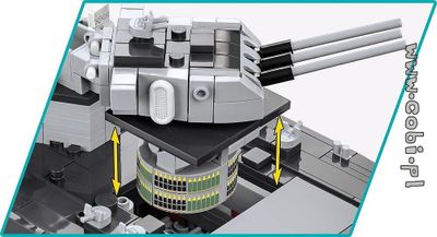 COBI-4837 Battleship Missouri BB-63 från WW2