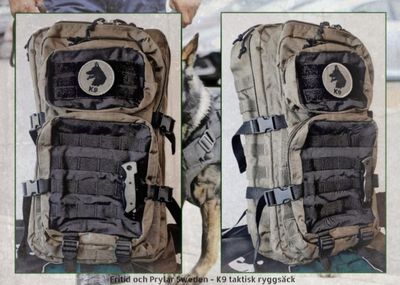K9 36 liter taktisk ryggsäck