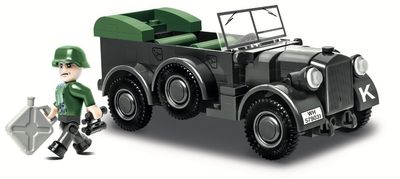 COBI-2405 1937 HORCH 901 KFZ. 15 Tysk WW2 militärbil byggsats