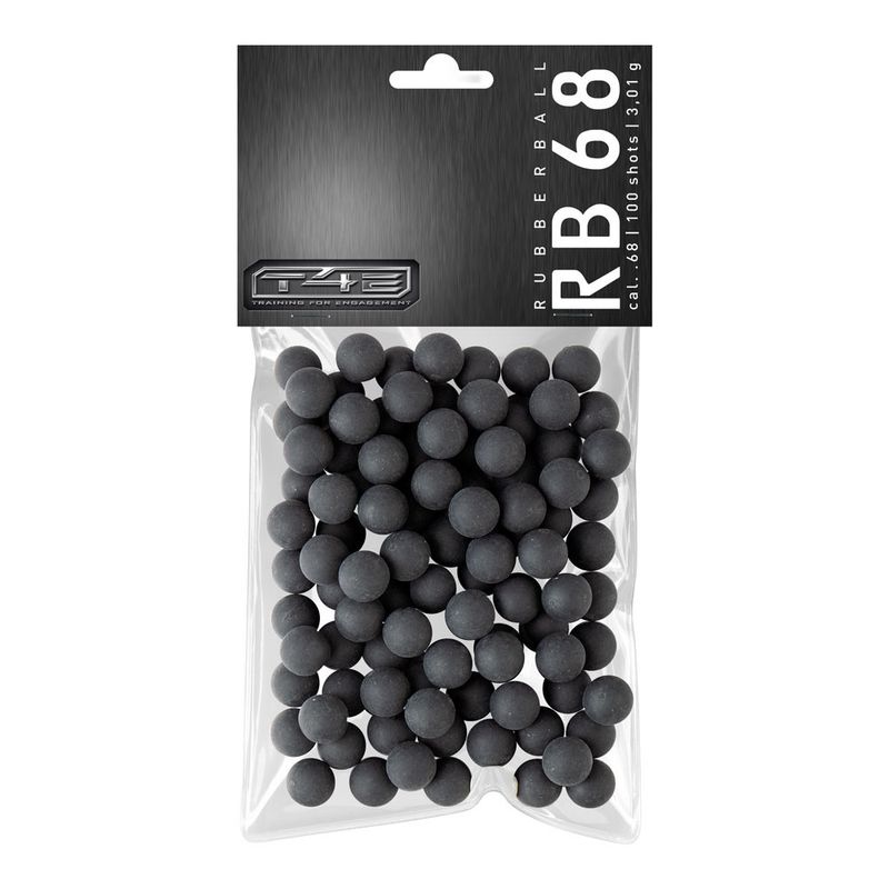 GUMMIKULOR .68 TILL T4E, 3,01G 100-PACK PRAC SERIES