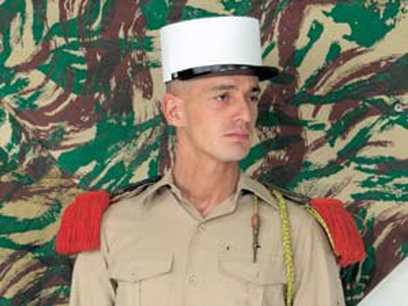 Fransk Främlings legionär hatt - vit färg