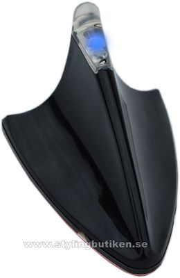 Shark antenn blå LED 