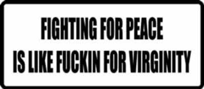 "FIGHTING FOR PEACE..." 400x176mm
