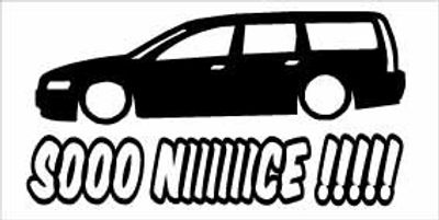 "So Nice Volvo V70" 100x50 mm