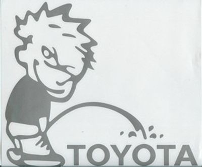 Kissande pojke på Toyota