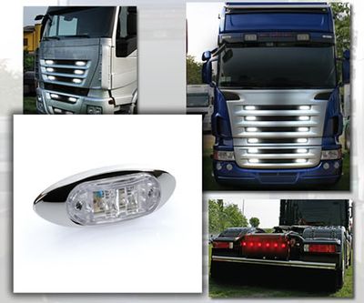 Positionsljus 2xLED 24V VIT