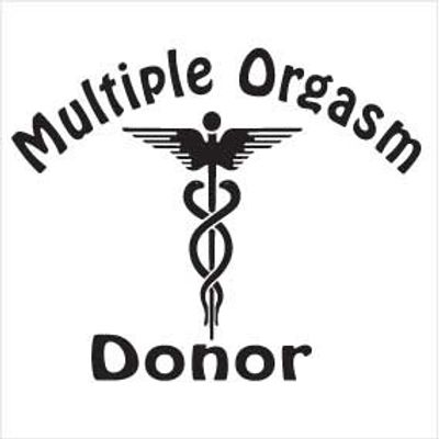 "Orgasm Donor" 50x50mm