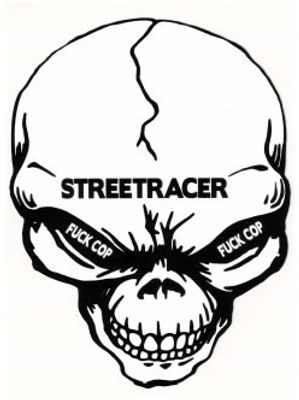 Angry skull "Streetracer"
