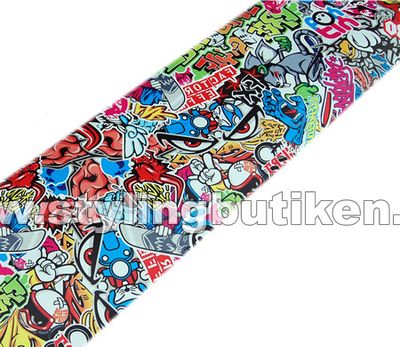 Stickerbomb-vinyl (500x152cm)