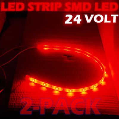 LED-strip 150xLED (250cm) 24V, RÖD 2-PACK