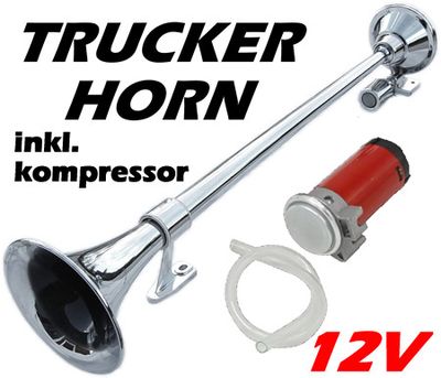 Signalhorn - 12V Kompressorhorn / Starktonshorn - Stark tuta inkl