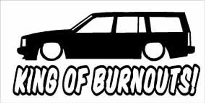 "King Of Burnouts 745/945" 200x100 mm