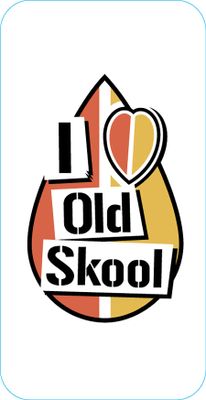 "Skattemärke" I love old skool