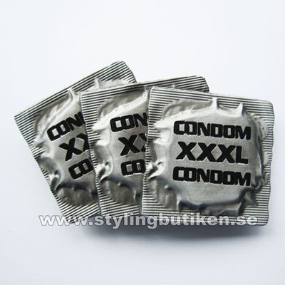 Bältespänne "Kondom XXXL"