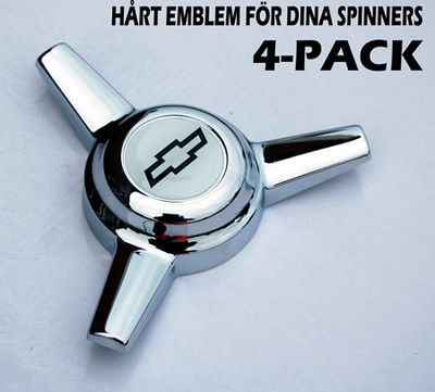Emblem "Chevrolet" för Spinners (4-PACK)