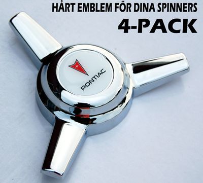 Emblem "Pontiac" för Spinners (4-PACK)