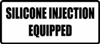"SILICONE INJECTION..." 100x44mm