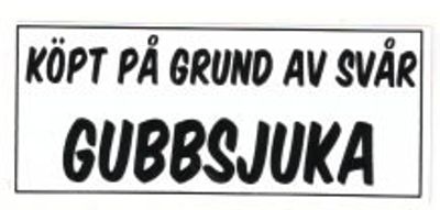  "KÖPT PÅ GRUND AV..." 70x30mm