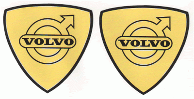 "Volvo" 65x65mm 2-PACK
