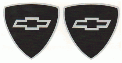  "Chevrolet" 65x65mm 2-PACK