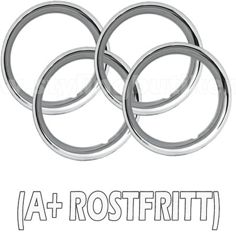 Fälgringar 15" 4-PACK (A+ Rostfritt)