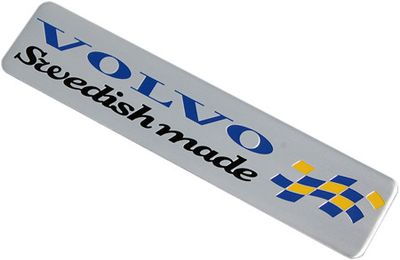 Metallemblem "VOLVO SWEDISH MADE"