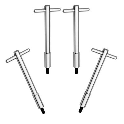 Ventilkåpsbult "T-handtag" Silver 4-PACK