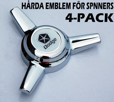 Emblem "Dodge" för Spinners (4-PACK)