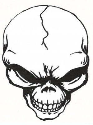 Angry skull "No text"