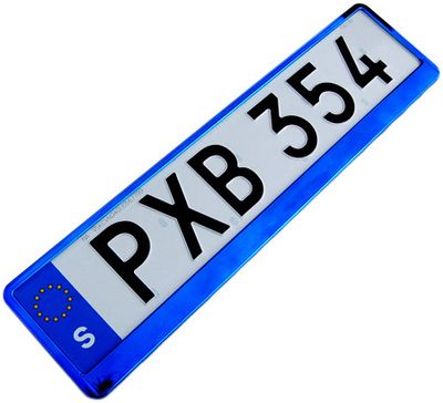 Skylthållare Premium EU "Blå-metal"