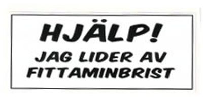 "Hjälp! Jag lider av..." 70x30mm