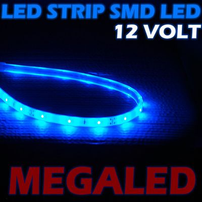 LED-strip 12xLED (40cm) 12V, BLÅ