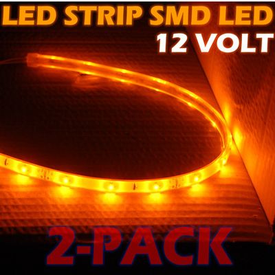 LED-strip 36xLED (120cm) 12V, ORANGE 2-PACK