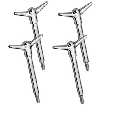 Ventilkåpsbult "Wing" Krom 4-PACK