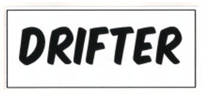 "DRIFTER" 140x60mm