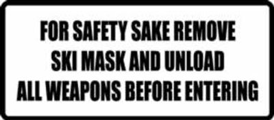  "FOR SAFETY SAKE..." 400x176mm