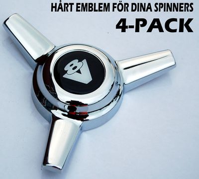 Emblem "V8" för Spinners (4-PACK)