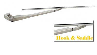 Rostfri torkararm + blad 11" (Hook & Saddle)