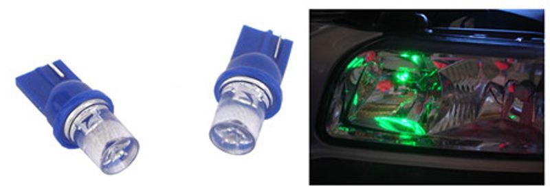 T10 W5W LED Grön