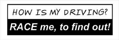 "How Is My Driving" 150x50mm