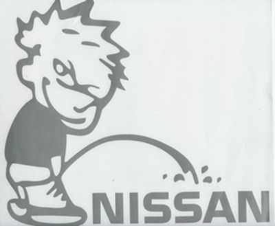 Kissande pojke på Nissan