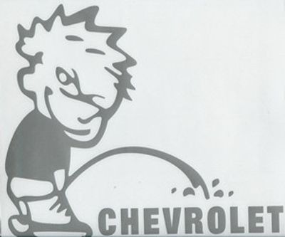 Kissande pojke på Chevrolet