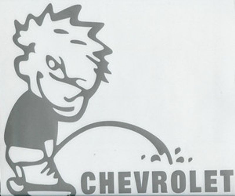 Kissande pojke på Chevrolet
