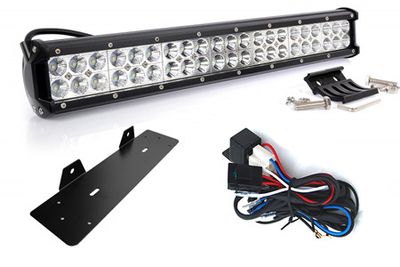 LED-Ljusramp 126W + fäste + kabelsats