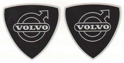 "Volvo" 65x65mm 2-PACK
