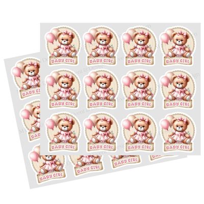 Stickers Nalle Baby Girl