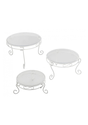 Hyr Tårtfat Set 3 st — 20, 25 och 30 cm