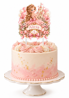 Personlig Caketopper Prinsessa