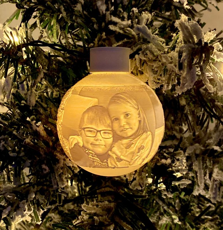 3D Printad Julkula med egen bild